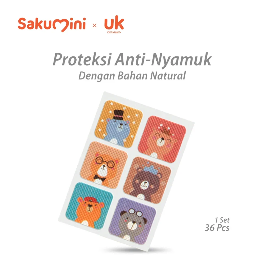 salah satu obat nyamuk yang aman untuk bayi adalah Patch/Stiker Mosquito Repellent (BerryC, Sakumini, MyLO, Sumimo)