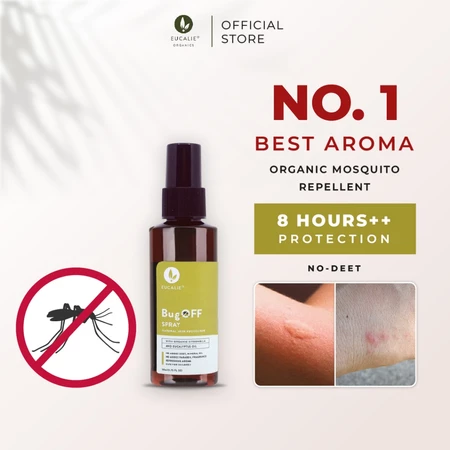 salah satu obat nyamuk yang aman untuk bayi adalah Eucalie Bug Off