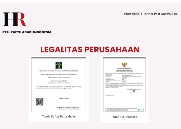 legalitas perusahaan hiraeth